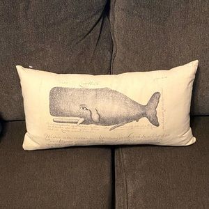EUC Down Filled Whale Pillow with zip cover